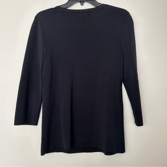 Cable & Gauge 3/4 Sleeve Sweater Top - Picture 7 of 8